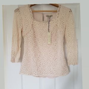 Button Back Lace Blouse